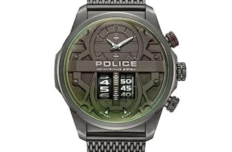 Police Quartz Multifunction Grey Dial Stainless Steel Strap Watch For Men-Plpewjg0006503W