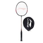Home Li-Ning XP – 60 – IV Aluminium Strung Badminton Racket with Full Racket Cover (Black/Pink) | For Beginners | 90 grams | Maximum String Tension – 24lbs