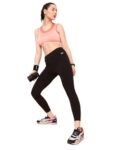 Home Clovia Women’s Snug-Fit High-Rise Active Tights (AB0042E13_Black_S)