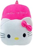 Home Dzert Hellokitty Kids Bags For School Baby/Boys/Girls Velvet Backpack (Pink), 10 Liter