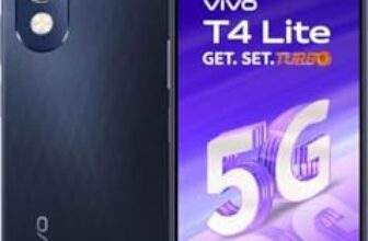 VIVO T4 Lite 5G 6GB RAM, 128GB Storage, Prism Blue | 6.74” HD+ 90Hz LCD | Dimensity 6300 | 50MP Dual AI Camera | Android 14 | 6000mAh Battery | IP64 | Side Fingerprint | 15W Charging | Dual SIM