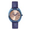 Sonata Poze Quartz Analog Blue Dial Leather Strap Watch For Women-Sp80014Wl01