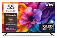VW ( Visio World 140 cm (55 inches) Pro Series 4K Ultra HD Smart QLED Google TV VW55GQ1 (Black)