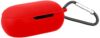 Amazon Basics Case for OnePlus Buds Z2, TWS Soft Silicone Pouch with Hook, 360° Full Shock-Absorbing Protection (Red) (Cover Only)