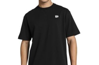 Puma Men’s Solid Relaxed Fit T-Shirt (625925_Black