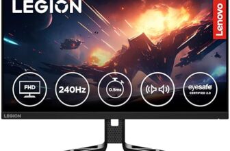 Lenovo Legion-R25f-30 | 25 Inch (63.50cm) | FHD 240Hz Gaming Monitor | 0.5ms, AMD FreeSync, 99% sRGB, 90% DCI-P3, 3Wx2 Speaker, 2xHDMI, 1xDP| Tilt, Swivel, Pivot, Height Adjust Stand | Black