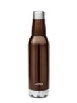 Home Milton Pride 600 Themosteel Hot and Cold Water Bottle, 500 ml, Dark Brown, Steel