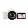 Sony Alpha ZV-E10L 24.2 Mega Pixel Interchangeable-Lens Mirrorless vlog Camera with 16-50 mm Lens, Made for Creators | APS-C Sensor | Advanced Autofocus | Clear Audio & 4K Movie Recording – White