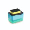 Sparkmate By Crystal Soap Dispenser with Scrub & Sponge Pad