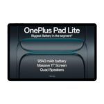 Home OnePlus Pad Lite with Biggest Battery in Segment 9340 mAh, Massive 11″ (27.94 cm) Display with 500 nits Brightness & 11 Hours of Video Playback, 6GB RAM 128GB Storage, Wi-Fi Connectivity, Aero Blue