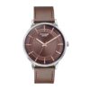 Sonata Poze 6 Strokes and Stroll Quartz Brown Round Dial Men’s Watch | Leather Strap Material | Watches for Men Analog – SP70076SL01