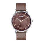Sonata Poze 6 Strokes and Stroll Quartz Brown Round Dial Men’s Watch | Leather Strap Material | Watches for Men Analog – SP70076SL01