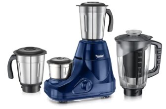 Prestige 750W Astra Neo Mixer Grinder with 4 Jars(3 Stainless Steel Jars,1 Juicer Jar)|1500ml wet Jar,1000ml dry jar,1500ml juice jar,300ml chutney jar|Stacking space for storage|2Y product warranty