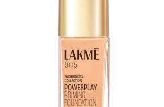Lakme 9To5 Primer + Matte Perfect Cover Foundation, W120 Warm Crème, 25 ml