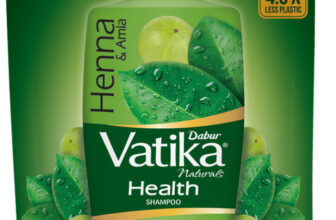 DABUR VATIKA Health Shampoo Refill Pouch | With 7 natural ingredients | Controls Frizz(1 L)