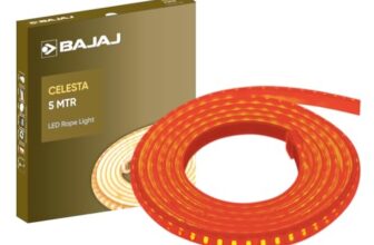 Bajaj Celesta Led Rope Light 120L 5M Cdl | 3.5 Kv Surge Protection | Energy Efficient | Waterproof | Rust Resistant | Water Resistant | 5 Mtr | Red