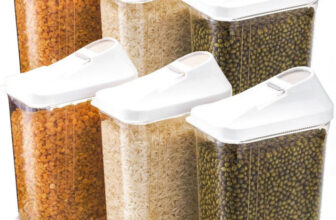 MACARIZE Plastic Grocery Container  – 750 ml(Pack of 6, White)