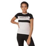 Mode By Red Tape Girl’s Color-Blocked Regular T-Shirt (GHT0041_Black ES/31)