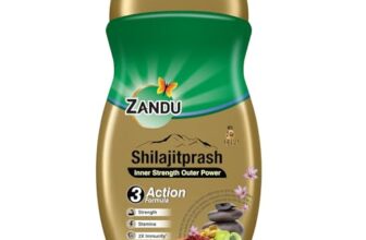 Zandu Shilajitprash | Dual Goodness of Chyawanprash & Shilajit/Shilajeet | Strength, Stamina & 2X immunity* | 450g I 24K Gold Bhasma & 47 Potent Herbs I No added sugar I 100% ayurdevic