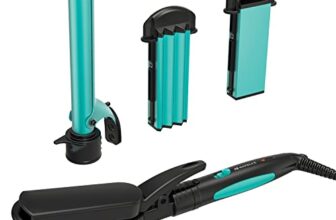 Havells HC4043 3 in 1 Hair Styler – Straightener, 19mm Curler, Crimper for Multiple Styles – (Blue/Black)