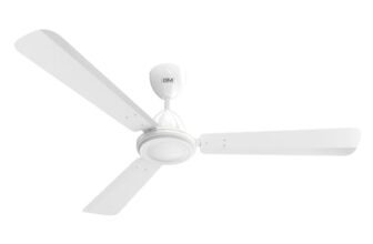 GM Excel 25 1200 mm BLDC Ceiling Fan – White | 5 Star Rated | Remote Control | 50% Energy Saving | Timer | Wide Voltage Support