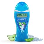 Palmolive Feel The Massage Body Wash, 250ml, Body Scrub based Shower Gel Bottle,100% Natural Thermal Minerals For Spa Like Soothing & Aromatic Skin Experience, PH Balanced Bodywash, Free Of Parabens And Silicones