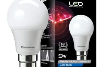 Panasonic 9 Watt Motion Sensor Led B22D Bulb for Home with 3 Mtr Radius Sensor Area, Auto Off After 15 Sec, 1 Yr Warranty