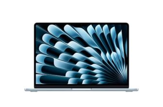 Apple 2025 MacBook Air (13-inch, Apple M4 chip with 10-core CPU and 8-core GPU, 16GB Unified Memory, 256GB) – Sky Blue