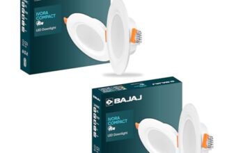 Bajaj Ivora Compact Downlight | 5W LED Downlight | for Smaller Spaces | Long Life of 25000 Hours | Soothing Light (Neutral Day Light, Pack of 2)