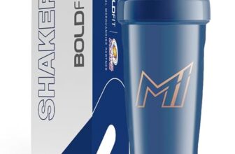 Boldfit Plastic Mumbai Indians(Mi) Official Merchandise Gym Shaker For Protein Shake Leakproof Shaker Bottles For Protein,Preworkout&Bcaa Shake,Protein Shaker Gym Bottle For Men-Blue,700ML