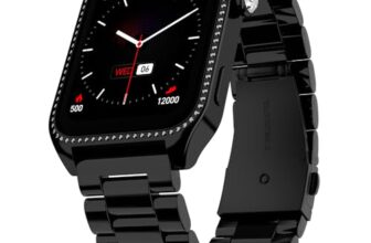 Fire-Boltt Xelor Luxury Stainless Steel Smart Watch. 1.78″ AMOLED, Always-On Display, 368 * 448 px Resolution, Bluetooth Calling, 75 HZ Refresh Rate