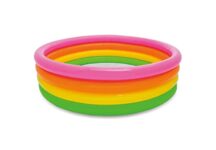 Intex Kids 4-Ring Sunset Glow Pool (Multicolour, Ages 3 Years Plus)
