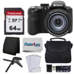 Kodak PIXPRO AZ425 Digital Camera Bundle with 64GB Memory Card + Camera Case (Black) + USB Card Reader + Table Tripod + Accessories (Black)