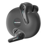 Blaupunkt BTW300 Rhodium Moskha Hybrid ANC in Ear Wireless Earbuds with 50Db I 6 Mics CRISPR ENC I Blink Pair Tech I Ambient Mode Noise Cancelling I Turbovolt Fast Charging(Ebony Black)