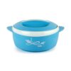 Cello Sapphire Insulated Inner Steel Casserole for Roti, 1250ml, Blue | Hot Box for Kitchen | Hot Pot for Home | Chapati Box | Locks in The Cold & Heat for Long | Serving Bowl with Lid