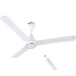 RR Signature NEOAIR 1200mm BLDC Ceiling Fan | 5-Star BEE Rated | Energy Saving up to 60% | Remote Controlled | Low Power Consumption | High Air Delivery | 2-Year Warranty [MIRAGE WHITE]