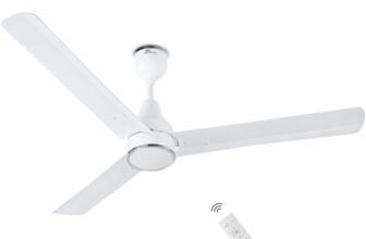 RR Signature NEOAIR 1200mm BLDC Ceiling Fan | 5-Star BEE Rated | Energy Saving up to 60% | Remote Controlled | Low Power Consumption | High Air Delivery | 2-Year Warranty [MIRAGE WHITE]