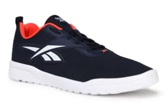 Reebok Men Synthetic/Textile Fusion Lux 2.0 M Walking Shoes Vector Navy/White/Orange Flare UK-6