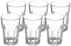 Solimo Glass Tumblers, Set of 6 (350ml each)