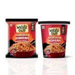 WickedGud Fiery 2X Spicy Korean Noodles | Instant Pack and Cup Combo Pack of 2 | Whole Wheat | No Maida | No Palm Oil | Vegetarian | 67g & 69g