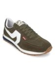 Levi’s Mens STRYDER RED TAB Olive/White Casual Sneakers – 7 UK (87970-0126)