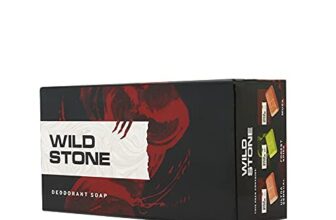 Wild Stone Ultra Sensual, Forest Spice and Musk Soaps for Bath, (Pack of 6, 100gm each) | Grade 1 soaps | Refreshing Bath Soap for Men | Skin-Friendly and Energizing