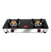 Pigeon Favourite 2 Burner Gas Stove | Auto Ignition | Brass Burner | Toughened Glass | 2 year Warranty