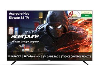 Acerpure 139 cm (55 inch) Elevate Neo Series 4K Ultra HD QLED Smart Android 14 TV GTV AP55UG75PELN5