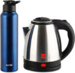 cello Quick Boil Lifestyle Kettle 1.5 L + Sippa 1000 ML Stainless Steel Water Bottle Electric Kettle(1.5 L, Silver)