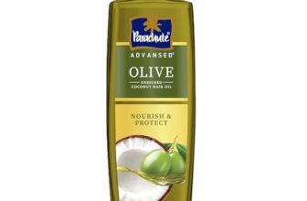 Parachute Advansed Olive Enriched Coconut Hair Oil for Stronger Nourished Hair | 300ml | Ultimate nourishment with Olive | Coconut for strengthening | Upto 10x less hair fall & 90% stronger hair