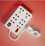 LifoDora Universal Multi Plug Point Extension Board (Cord Length: 2.0 Meter)LV147 Plastic Light Socket(Pack of 1)