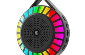 NU REPUBLIC Sonicpop 50 with Upto 14 Hrs Playtime, RGB Led Lights, 5W Output, 50mm Dynamic Drivers, BT V5.3 Bluetooth Speaker
