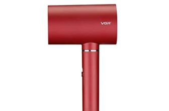 VGR V-431 Professional Hair Dryer 1600-1800W 3 Heat Setting & 2 speed settings comes with Double Overheating Protection, Cool function & 1.8m cable – Red