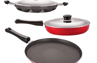 Nirlon Nonstick Aluminium Rust Free 3 Piece Non-Induction Kitchen Essential Set Offer